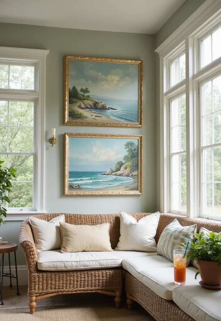 13 Framed Vintage Wall Art Ideas That Will Class Up Any Room (Warning: #6 Is Stunning!) - 10. Vintage Seascape Paintings 1