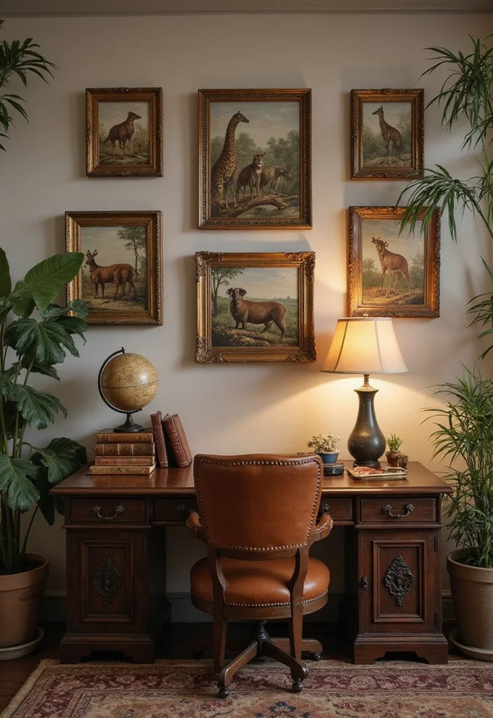 13 Framed Vintage Wall Art Ideas That Will Class Up Any Room (Warning: #6 Is Stunning!) - 11. Vintage Wildlife Art 1