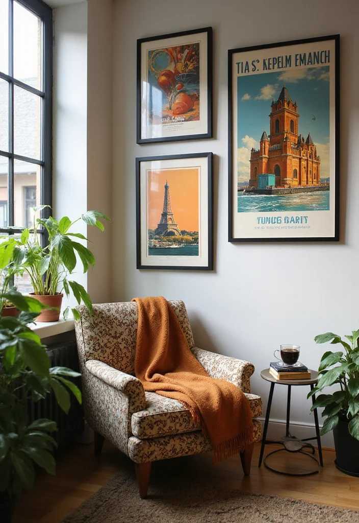 13 Framed Vintage Wall Art Ideas That Will Class Up Any Room (Warning: #6 Is Stunning!) - 2. Vintage Travel Posters 1