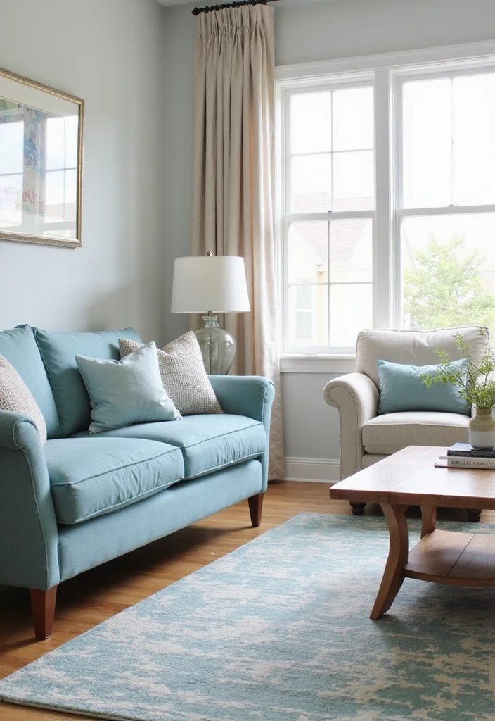 15 Beach Design Essentials to Create a Relaxing Coastal Haven (Wait Until You See #10!) - 10. Upholstered Furniture in Coastal Shades 1