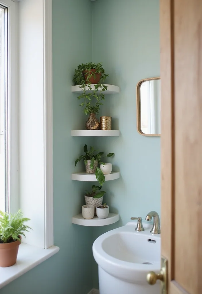 15 Ingenious Tiny Bathroom Decor Hacks You Need to Try Right Now! - 10. Utilize Nooks and Corners 1