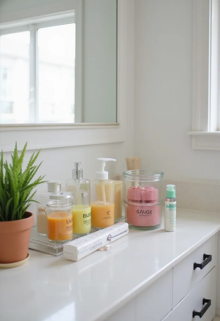 15 Ingenious Tiny Bathroom Decor Hacks You Need to Try Right Now! - 11. Use Clear Containers for Easy Access 1