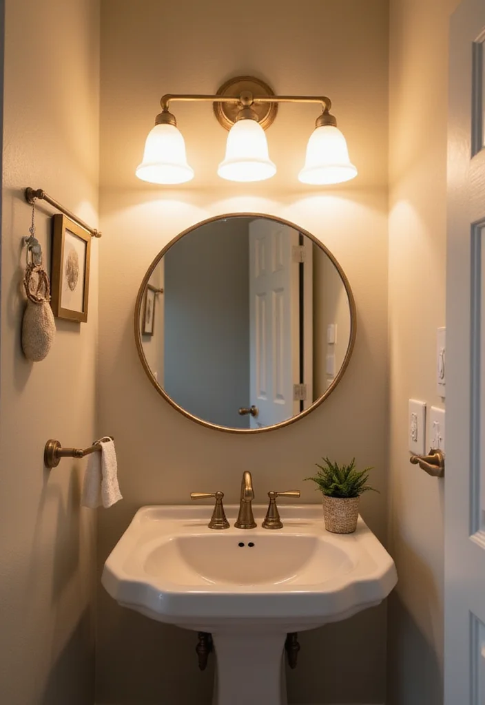 15 Ingenious Tiny Bathroom Decor Hacks You Need to Try Right Now! - 13. Layered Lighting 1