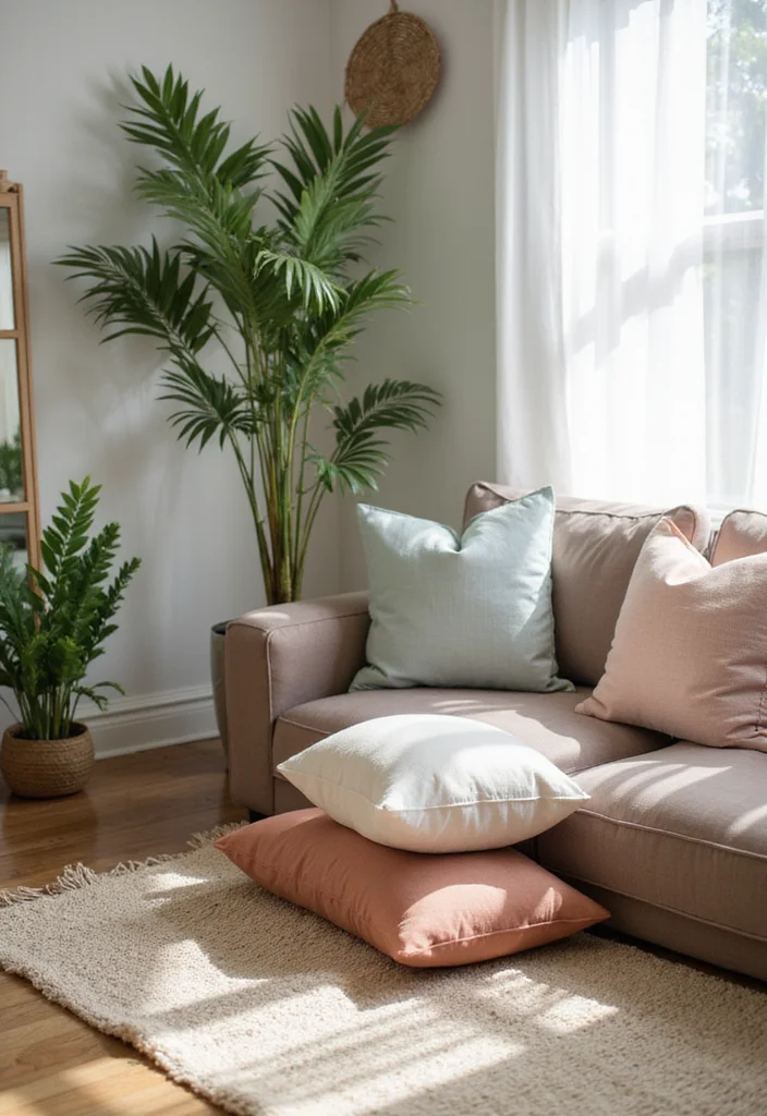 21 Stunning Boho Style Ideas to Elevate Your Living Room Decor! - 20. Create a Serene Meditation Corner 1