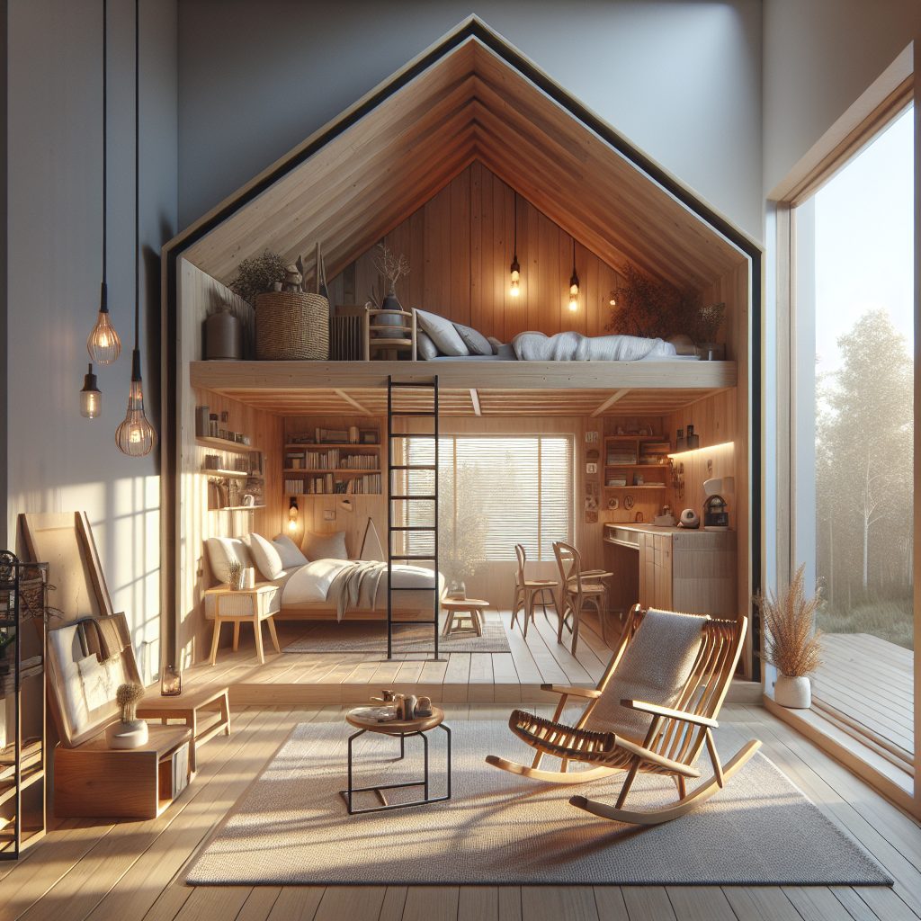 Relaxing Loft-Type Tiny House Design Idea (5x10 Meters Only)