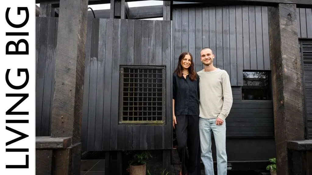 This video showcases a tiny house that breaks traditional design rules.