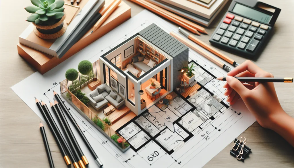 Small House Design with Floor Plan | 6 x 6 M