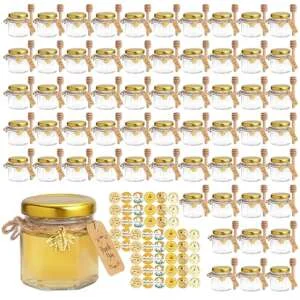 tiny honey jars as favors