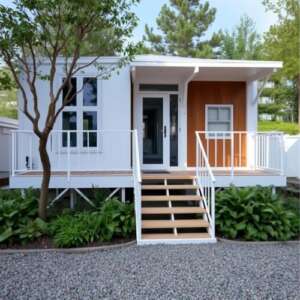 Prefab Tiny Home for Sale Modular Kit with Kitchen Bathroom Options 20ft 40ft Container House for Adults Prefabricated Mobile Portable Expandable House Villa Cozy Living Sustainable Lifestyle