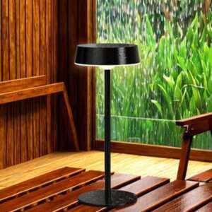 Solar Lamps Outdoor Waterproof for Outside Patio Indoor, Cordless Rechargeable Table Lamp with 3 Lighting Touch Dim, Battery Operated Table Lamps for Shower Bathroom Restaurant Dining Living Room