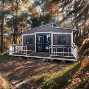 Prefabricated Tiny Homes Modular House Prefab Steel 2 Bedroom Prefab Tiny Homes Expandable Container Granny Flat House Tiny Homes to Live in for Adults