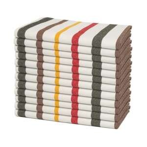 Multi Colored Cloth Napkins Striped - 12 Pack, 100% Organic Cotton, Reusable, Washable, 20"x20", Highly Absorbent Cloth Napkins for Parties and Events (12 Pack)